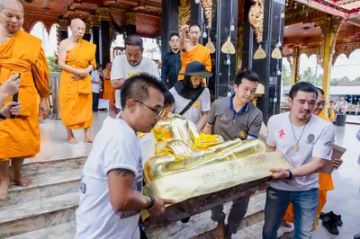 ประมวลภาพพิธีอัญเชิญองค์หลวงพ่อโต (จำลอง) วัดจุฬามณี