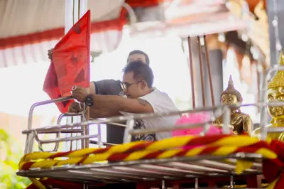 ประมวลภาพพิธีอัญเชิญองค์หลวงพ่อโต (จำลอง) วัดจุฬามณี