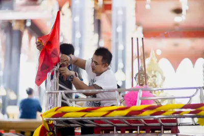 ประมวลภาพพิธีอัญเชิญองค์หลวงพ่อโต (จำลอง) วัดจุฬามณี