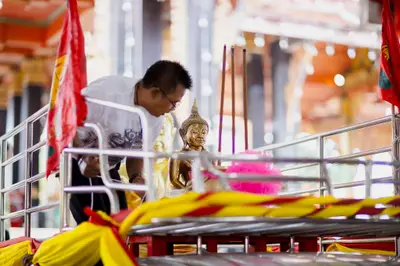 ประมวลภาพพิธีอัญเชิญองค์หลวงพ่อโต (จำลอง) วัดจุฬามณี