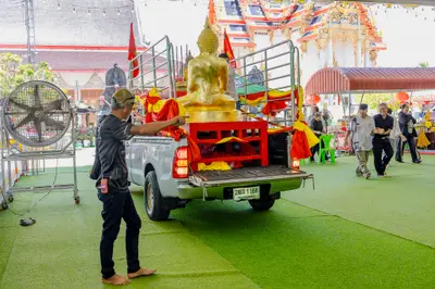 ประมวลภาพพิธีอัญเชิญองค์หลวงพ่อโต (จำลอง) วัดจุฬามณี