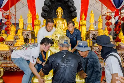 ประมวลภาพพิธีอัญเชิญองค์หลวงพ่อโต (จำลอง) วัดจุฬามณี