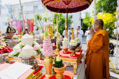 ประมวลภาพพิธีเททองหล่อพระอสีติมหาสาวก วัดจุฬามณี