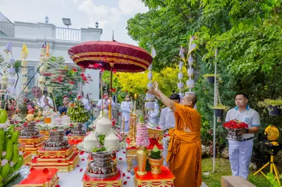 ประมวลภาพพิธีเททองหล่อพระอสีติมหาสาวก วัดจุฬามณี