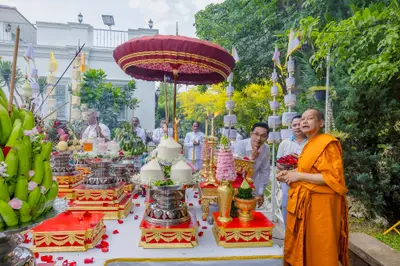 ประมวลภาพพิธีเททองหล่อพระอสีติมหาสาวก วัดจุฬามณี