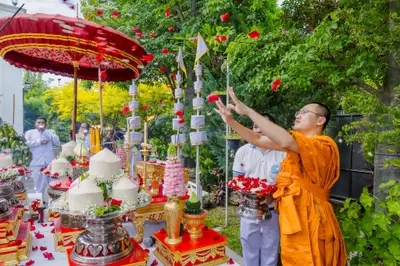 ประมวลภาพพิธีเททองหล่อพระอสีติมหาสาวก วัดจุฬามณี