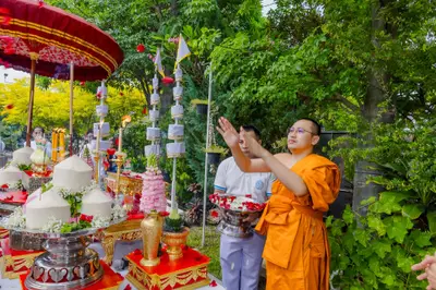 ประมวลภาพพิธีเททองหล่อพระอสีติมหาสาวก วัดจุฬามณี