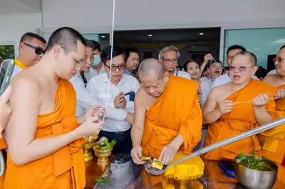 ประมวลภาพพิธีเททองหล่อพระอสีติมหาสาวก วัดจุฬามณี