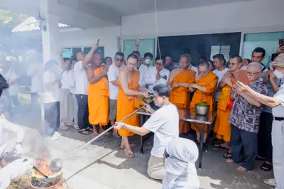 ประมวลภาพพิธีเททองหล่อพระอสีติมหาสาวก วัดจุฬามณี