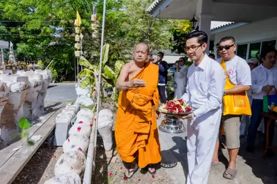 ประมวลภาพพิธีเททองหล่อพระอสีติมหาสาวก วัดจุฬามณี