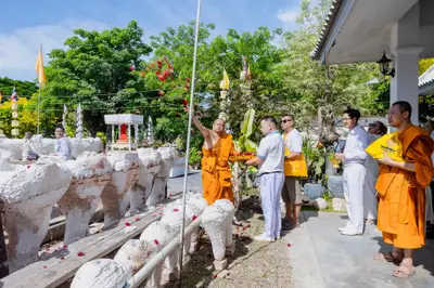 ประมวลภาพพิธีเททองหล่อพระอสีติมหาสาวก วัดจุฬามณี