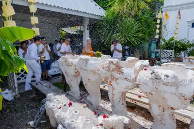 ประมวลภาพพิธีเททองหล่อพระอสีติมหาสาวก วัดจุฬามณี
