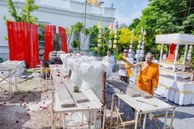 ประมวลภาพพิธีเททองหล่อพระอสีติมหาสาวก วัดจุฬามณี