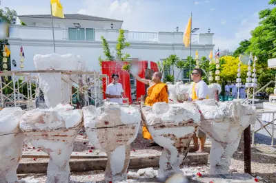 ประมวลภาพพิธีเททองหล่อพระอสีติมหาสาวก วัดจุฬามณี