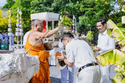 ประมวลภาพพิธีเททองหล่อพระอสีติมหาสาวก วัดจุฬามณี