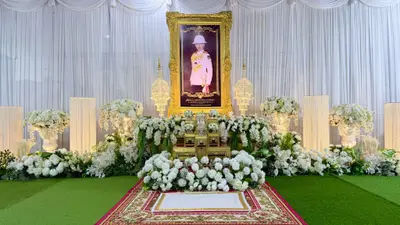 ประมวลภาพพิธีบำเพ็ญกุศลสวดพระอภิธรรม วัดจุฬามณี