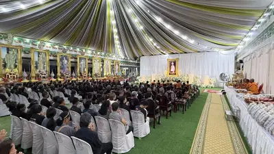 ประมวลภาพพิธีบำเพ็ญกุศลสวดพระอภิธรรม วัดจุฬามณี