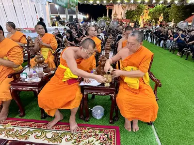 ประมวลภาพพิธีบำเพ็ญกุศลสวดพระอภิธรรม วัดจุฬามณี