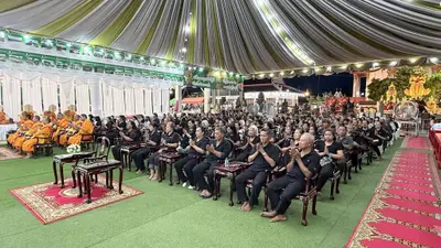 ประมวลภาพพิธีบำเพ็ญกุศลสวดพระอภิธรรม วัดจุฬามณี