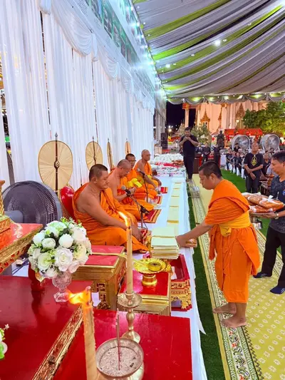 ประมวลภาพพิธีบำเพ็ญกุศลสวดพระอภิธรรม วัดจุฬามณี