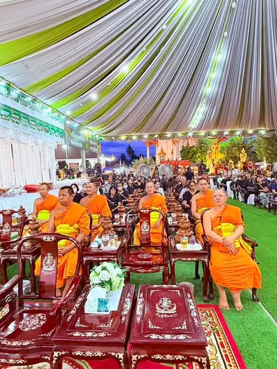 ประมวลภาพพิธีบำเพ็ญกุศลสวดพระอภิธรรม วัดจุฬามณี