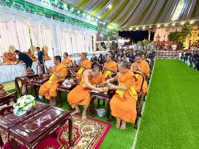 ประมวลภาพพิธีบำเพ็ญกุศลสวดพระอภิธรรม วัดจุฬามณี