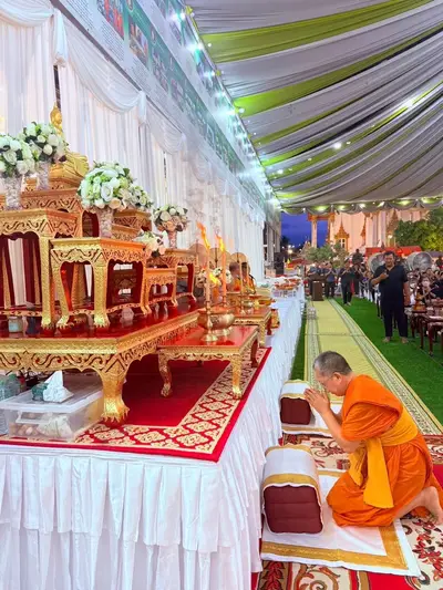 ประมวลภาพพิธีบำเพ็ญกุศลสวดพระอภิธรรม วัดจุฬามณี