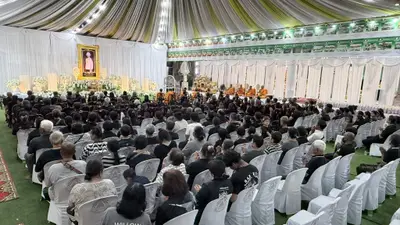 ประมวลภาพพิธีบำเพ็ญกุศลสวดพระอภิธรรม วัดจุฬามณี