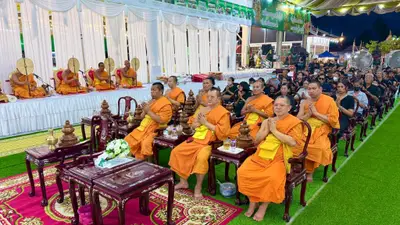 ประมวลภาพพิธีบำเพ็ญกุศลสวดพระอภิธรรม วัดจุฬามณี