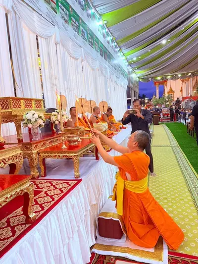 ประมวลภาพพิธีบำเพ็ญกุศลสวดพระอภิธรรม วัดจุฬามณี