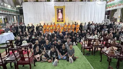 ประมวลภาพพิธีบำเพ็ญกุศลสวดพระอภิธรรม วัดจุฬามณี