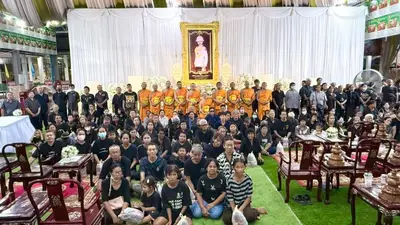 ประมวลภาพพิธีบำเพ็ญกุศลสวดพระอภิธรรม วัดจุฬามณี