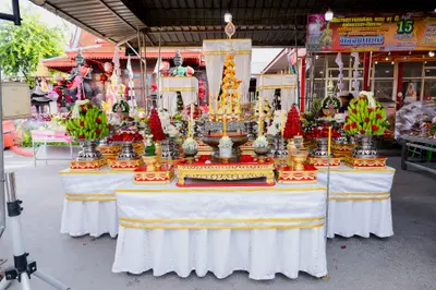 ประมวลภาพพิธีบวงสรวงสมโภช ครบ ๓๗ ปี องค์เทวสุวรรณพรหมาสูติเทพ และท้าวเวสสุวรรณโณ วัดจุฬามณี
