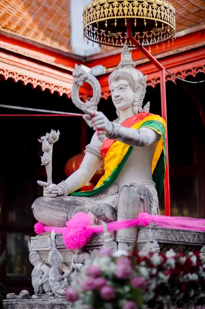 ประมวลภาพพิธีบวงสรวงสมโภช ครบ ๓๗ ปี องค์เทวสุวรรณพรหมาสูติเทพ และท้าวเวสสุวรรณโณ วัดจุฬามณี