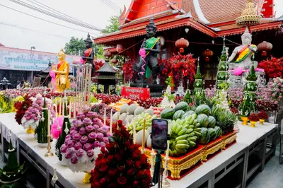 ประมวลภาพพิธีบวงสรวงสมโภช ครบ ๓๗ ปี องค์เทวสุวรรณพรหมาสูติเทพ และท้าวเวสสุวรรณโณ วัดจุฬามณี