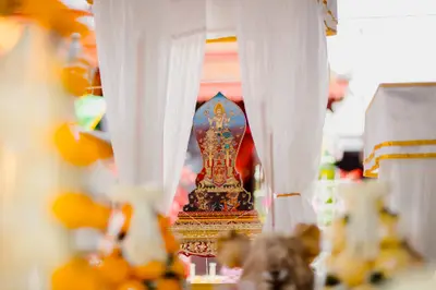 ประมวลภาพพิธีบวงสรวงสมโภช ครบ ๓๗ ปี องค์เทวสุวรรณพรหมาสูติเทพ และท้าวเวสสุวรรณโณ วัดจุฬามณี