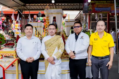 ประมวลภาพพิธีบวงสรวงสมโภช ครบ ๓๗ ปี องค์เทวสุวรรณพรหมาสูติเทพ และท้าวเวสสุวรรณโณ วัดจุฬามณี