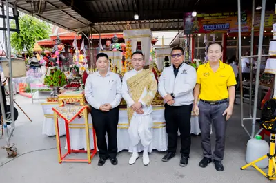 ประมวลภาพพิธีบวงสรวงสมโภช ครบ ๓๗ ปี องค์เทวสุวรรณพรหมาสูติเทพ และท้าวเวสสุวรรณโณ วัดจุฬามณี