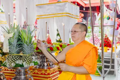 ประมวลภาพพิธีบวงสรวงสมโภช ครบ ๓๗ ปี องค์เทวสุวรรณพรหมาสูติเทพ และท้าวเวสสุวรรณโณ วัดจุฬามณี