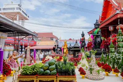 ประมวลภาพพิธีบวงสรวงสมโภช ครบ ๓๗ ปี องค์เทวสุวรรณพรหมาสูติเทพ และท้าวเวสสุวรรณโณ วัดจุฬามณี