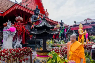 ประมวลภาพพิธีบวงสรวงสมโภช ครบ ๓๗ ปี องค์เทวสุวรรณพรหมาสูติเทพ และท้าวเวสสุวรรณโณ วัดจุฬามณี