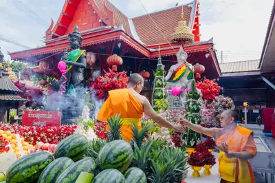 ประมวลภาพพิธีบวงสรวงสมโภช ครบ ๓๗ ปี องค์เทวสุวรรณพรหมาสูติเทพ และท้าวเวสสุวรรณโณ วัดจุฬามณี