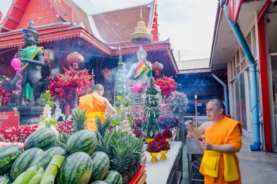 ประมวลภาพพิธีบวงสรวงสมโภช ครบ ๓๗ ปี องค์เทวสุวรรณพรหมาสูติเทพ และท้าวเวสสุวรรณโณ วัดจุฬามณี