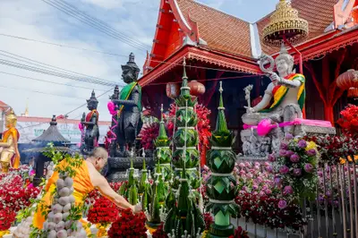 ประมวลภาพพิธีบวงสรวงสมโภช ครบ ๓๗ ปี องค์เทวสุวรรณพรหมาสูติเทพ และท้าวเวสสุวรรณโณ วัดจุฬามณี