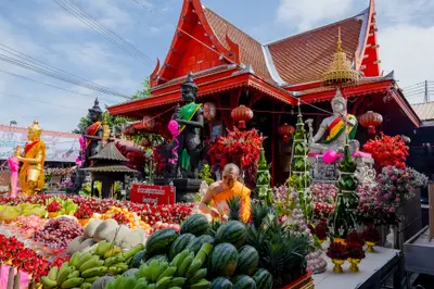 ประมวลภาพพิธีบวงสรวงสมโภช ครบ ๓๗ ปี องค์เทวสุวรรณพรหมาสูติเทพ และท้าวเวสสุวรรณโณ วัดจุฬามณี