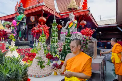 ประมวลภาพพิธีบวงสรวงสมโภช ครบ ๓๗ ปี องค์เทวสุวรรณพรหมาสูติเทพ และท้าวเวสสุวรรณโณ วัดจุฬามณี