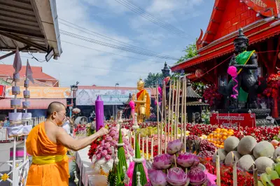 ประมวลภาพพิธีบวงสรวงสมโภช ครบ ๓๗ ปี องค์เทวสุวรรณพรหมาสูติเทพ และท้าวเวสสุวรรณโณ วัดจุฬามณี