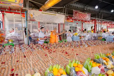 ประมวลภาพพิธีบวงสรวงสมโภช ครบ ๓๗ ปี องค์เทวสุวรรณพรหมาสูติเทพ และท้าวเวสสุวรรณโณ วัดจุฬามณี