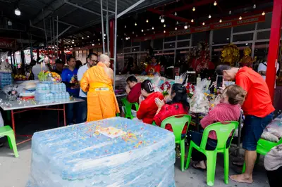 ประมวลภาพพิธีบวงสรวงสมโภช ครบ ๓๗ ปี องค์เทวสุวรรณพรหมาสูติเทพ และท้าวเวสสุวรรณโณ วัดจุฬามณี