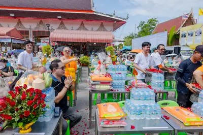 ประมวลภาพพิธีบวงสรวงสมโภช ครบ ๓๗ ปี องค์เทวสุวรรณพรหมาสูติเทพ และท้าวเวสสุวรรณโณ วัดจุฬามณี